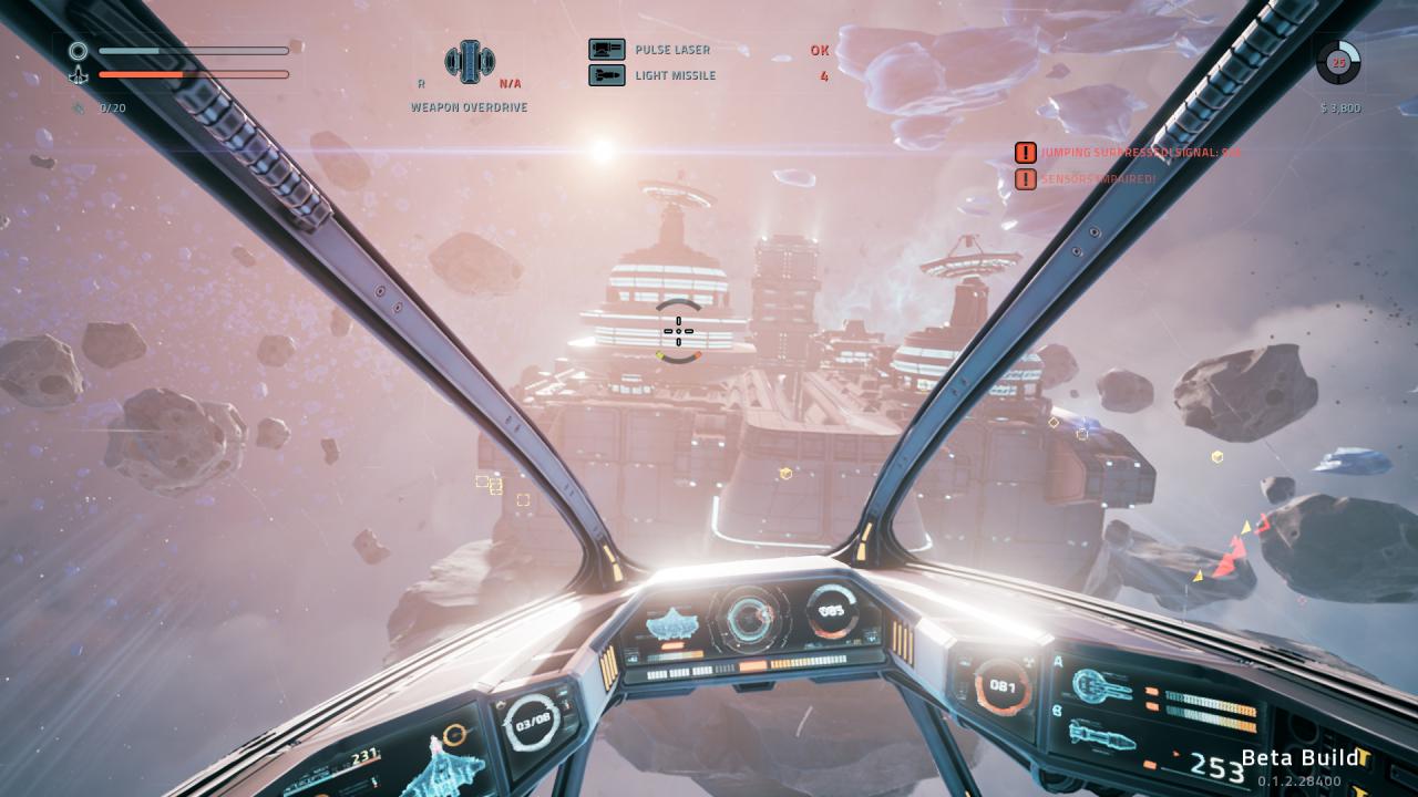 Die zufällig generierten Sektorzonen sehen dank Unreal-Engine schick aus.