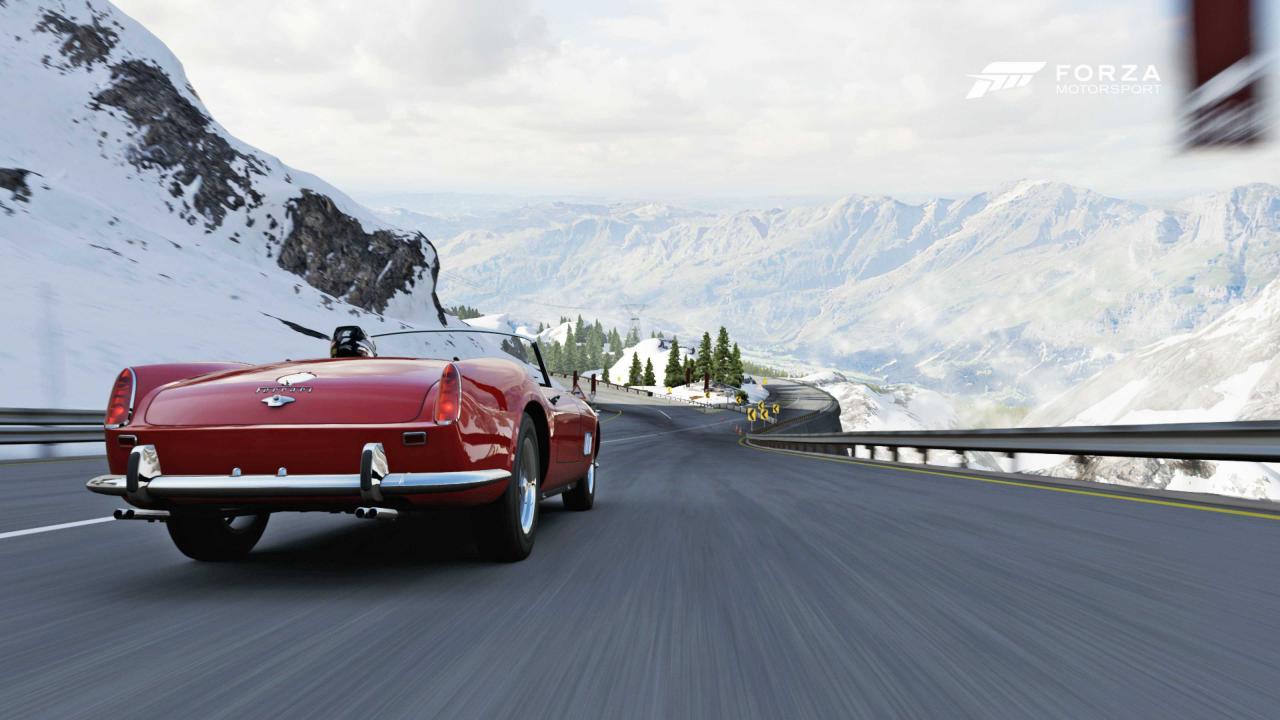 [23/09/2016] Neben zahlreichen Renn- und Sportwagen sind auch viele Klassiker, wie der unbezahlbare Ferrari 250 California, im Spiel enthalten. (Forza 6)