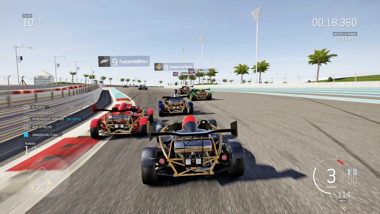 [16/09/2016] Die Fahrzeug- und Streckenauswahl in Apex bietet viel Abwechslung - sogar der irrwitzige Ariel Atom ist im Angebot!