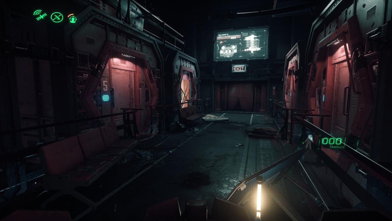 Die Basis Grim HEX ist stimmungsvoll beleuchtet.