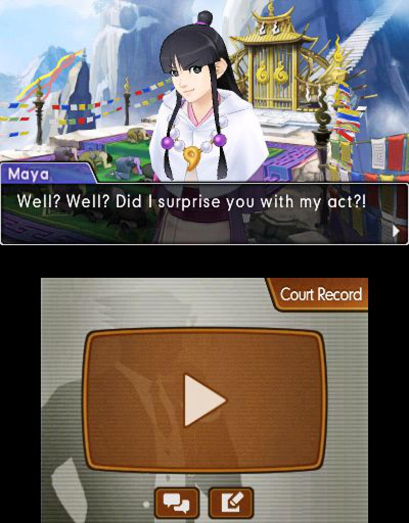 [13/09/2016] Sie ist wieder da! Fan-Liebling Maya Fey erlebt, ihre Rolle im Professor Layton-Crossover nicht mitgerechnet, ihren ersten Auftritt seit Abschluss der ersten Trilogie.
