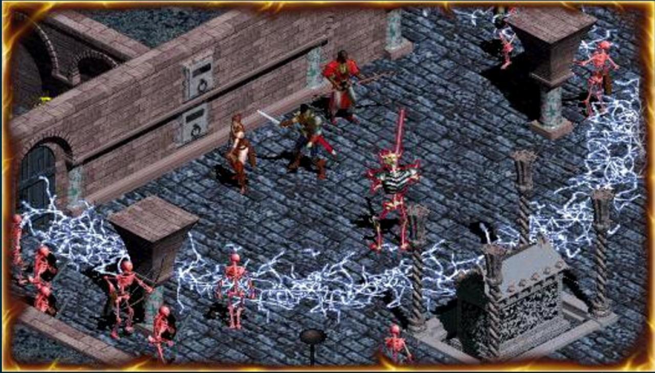 Schon das erste Diablo (1996) hatte alle wichtigen Merkmale der Serie: Im Koop-Grüppchen ging's ab in Diablos finsteren Kerker.