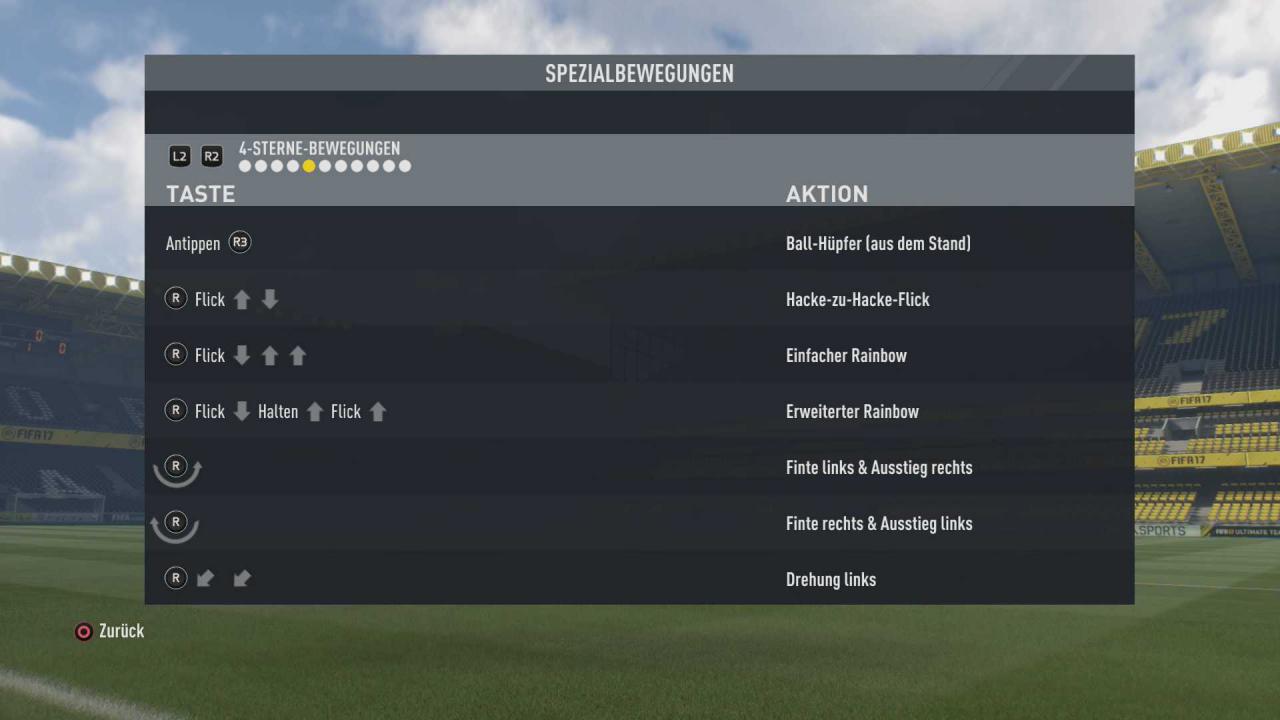 [06/10/2016] 4-Sterne-Tricks in FIFA 17.