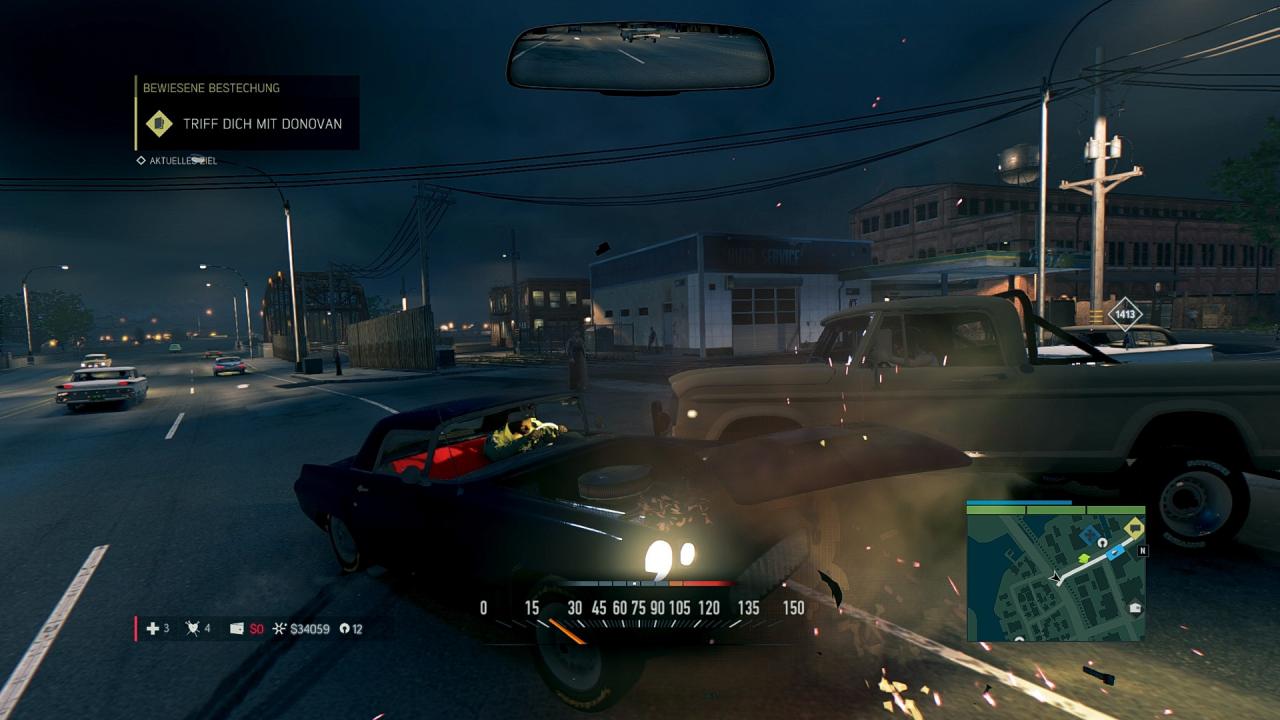 [10/10/2016] Mafia 3-Review: Das Schadensmodell der Fahrzeuge ist nicht sonderlich detailliert.