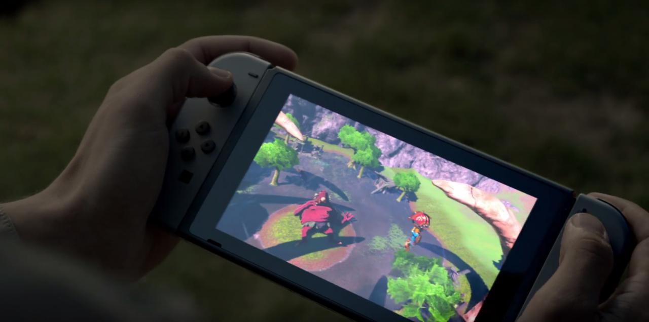 [20/10/2016] Unterwegs lässt sich Nintendo Switch wie ein Handheld nutzen.