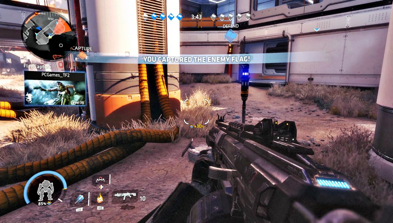 [21/10/2016] Capture the Flag, einer der Mehrspieler-Klassiker schlechthin, macht auch in Titanfall 2 viel Spaß.