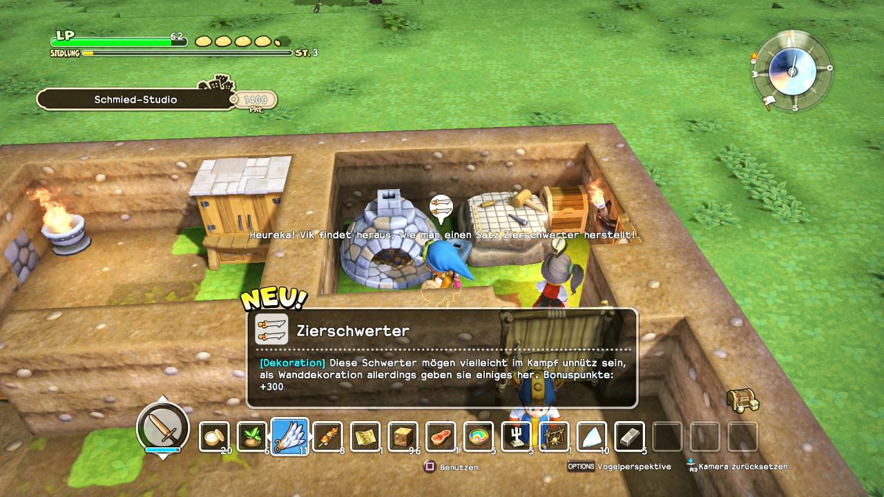 An Crafting-Stationen stellt ihr allerhand neue Items und Materialien her. Neue Rezepte lernt ihr meist durch das Erhalten eines neuen Rohstoffs.