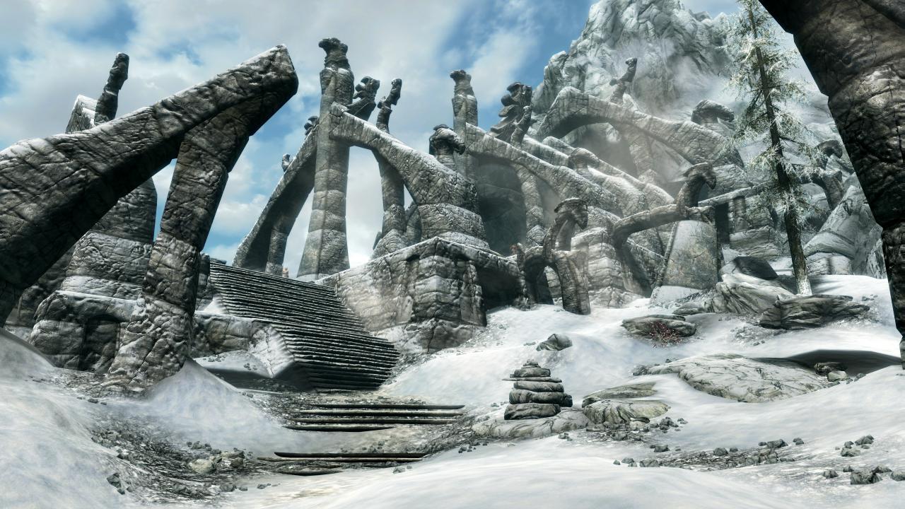[28/11/2016] In der Special Edition fallen Regen und Schnee nicht mehr durch Dächer oder Unterstände wie diese Steinbögen.