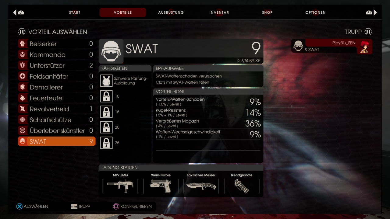 [23/11/2016] Es gibt zehn Spielerklassen in Killing Floor 2, deren Vorteile man durch Erfahrungspunkte noch verbessern kann.