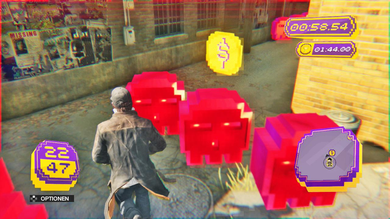 [11/11/2016] Auch Ubisofts Watch Dogs 2 ist vollgestopft mit Nebenbeschäftigungen. Beim Cash Run sammelt ihr beispielsweise unter Zeitdruck Münzen.