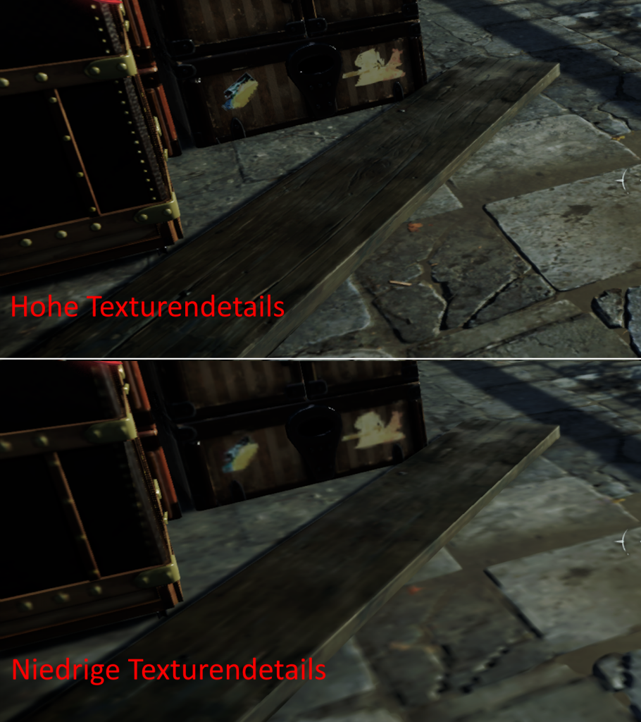 [25/11/2016] Texturendetails: gut sichtbar sind die Unterschiede bei Dishonored 2.