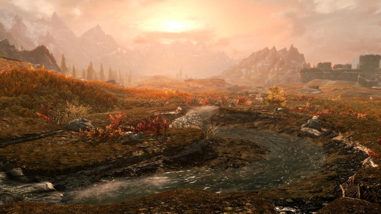 [28/11/2016] Wasser - früher strömte es in Skyrim gerne mal quer zum Flusslauf, nun reagiert es deutlich realistischer.