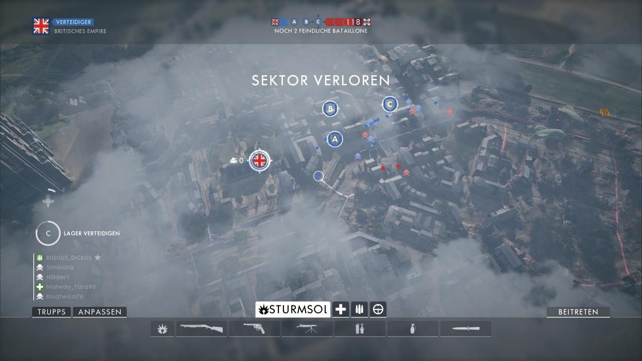 [11/11/2016] Battlefield 1: Operation Kaiserschlacht - Vororte von Amiens: Sektor 3