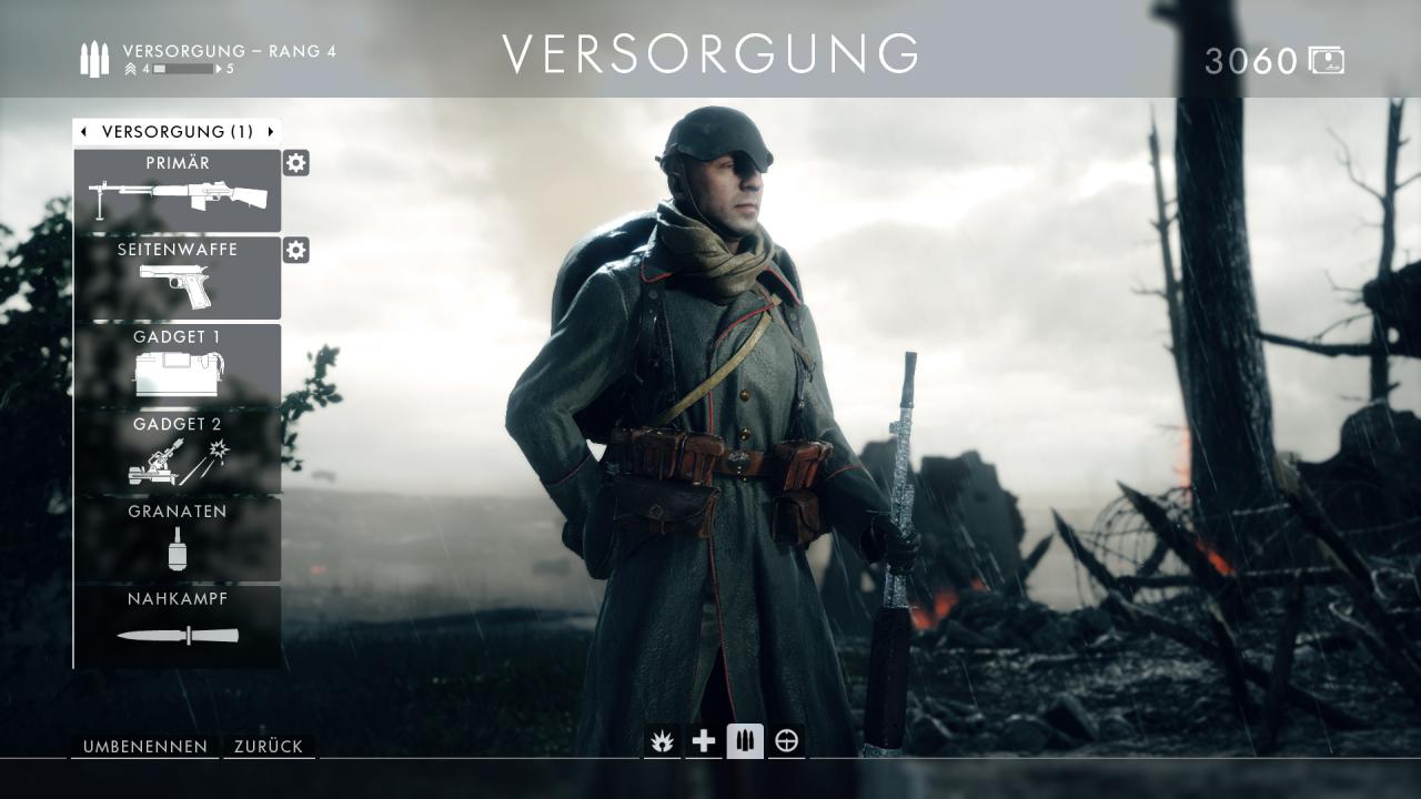 [03/11/2016] Battlefield 1: Mit Munitionskiste und Mörser: Der Versorger pflegt einen eher aktiv-aggressiven Spielstil aus der zweiten Reihe.