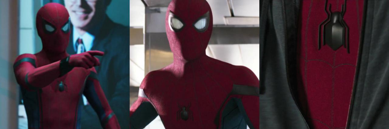 CGI und Mistkäfer-Spinne - Spideys Outfit kann nicht komplett überzeugen.
