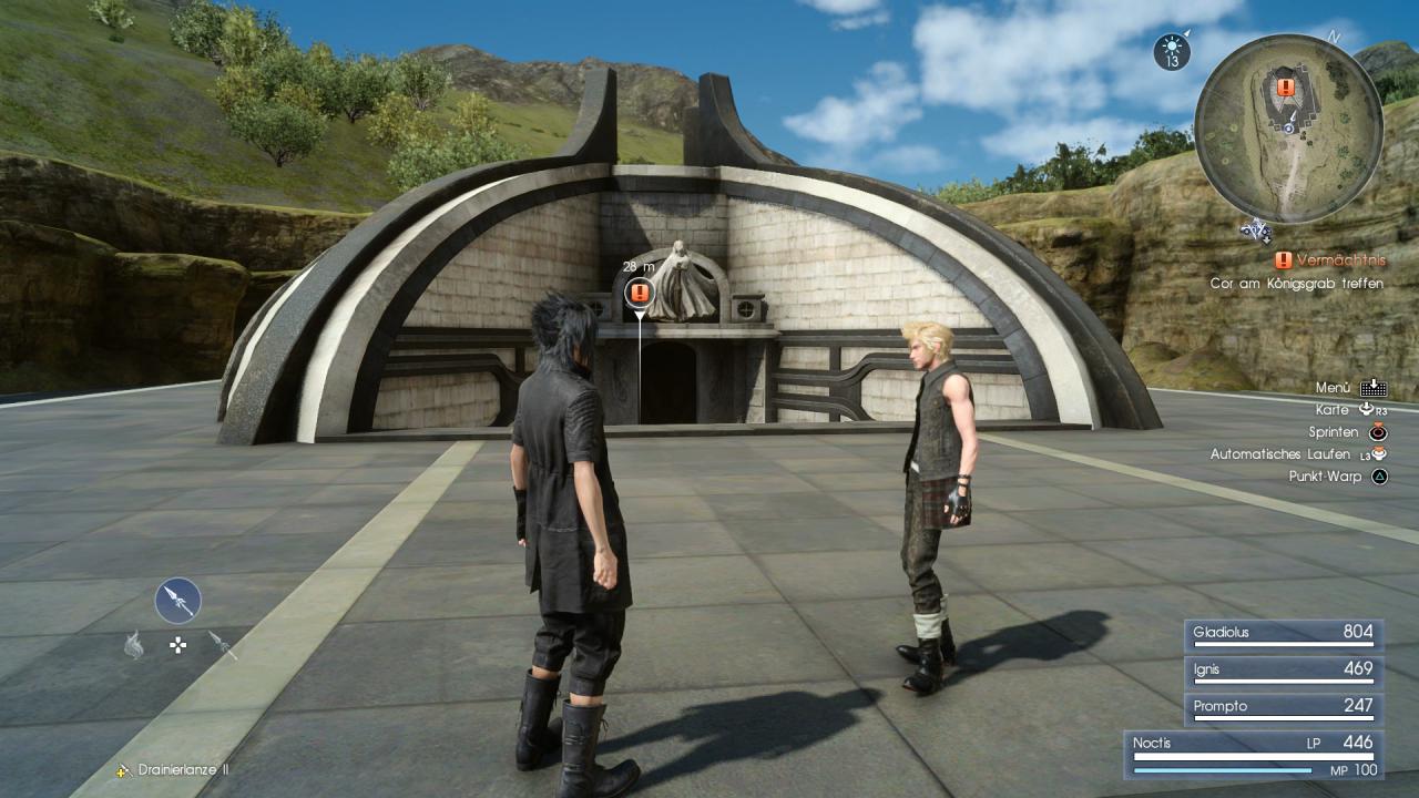 [02/12/2016] Kapitel 2 in FFXV am Königsgrab - Eingang zum Grab des Weisen