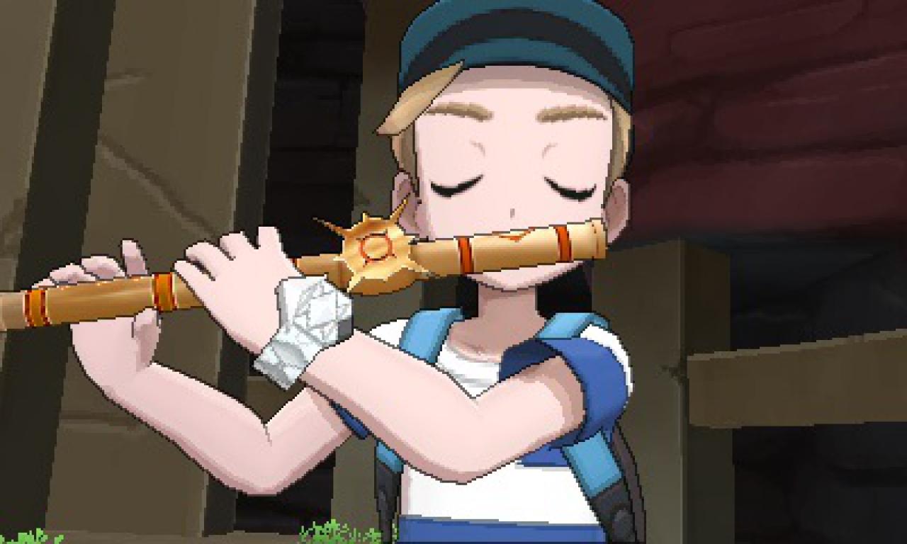 [16/12/2016] Wir spielen zusammen mit Lilly auf den Flöten, um das legendäre Pokémon zu beschwören.