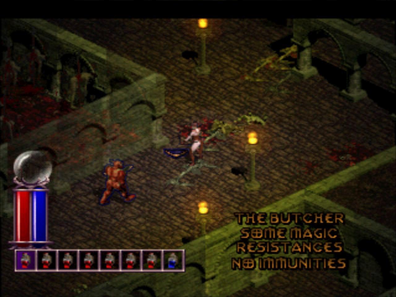 Die überraschend gute Playstation- Version von Diablo bekam eine deutsche Sprachausgabe spendiert.
