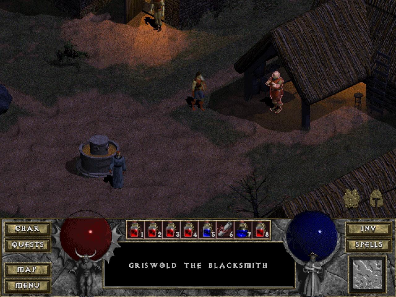 Diablo von 1996: Im Dorf Tristram nahm das Abenteuer seinen Lauf. 