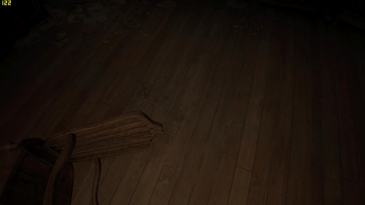 Resident Evil 7 - Dynamische Schatten (hohe Schattenqualität) - Aus, dynamisches Objekt (berührt)