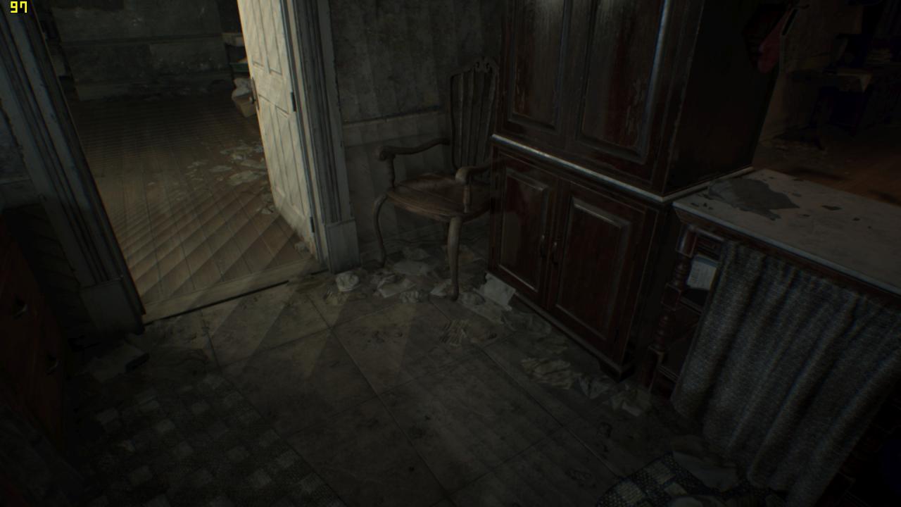 Resident Evil 7 - Schattenqualität; Banding - Niedrig