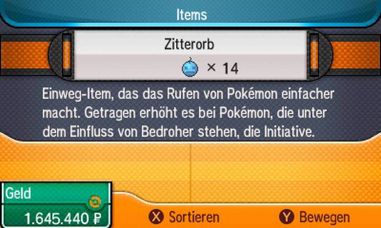 [13/01/2017] Durch den Zitterorb tauchen öfters Pokémon bei einem Hilferuf auf.