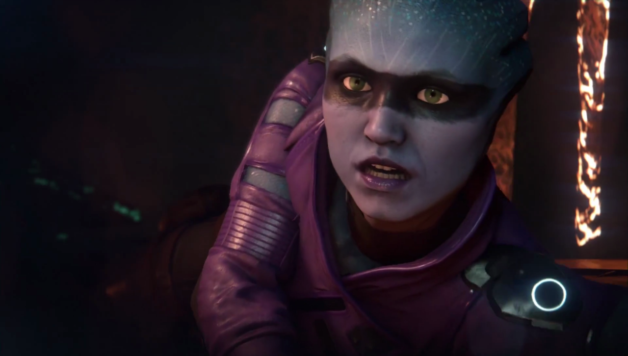 Mass Effect Andromeda: Peebee am Boden.