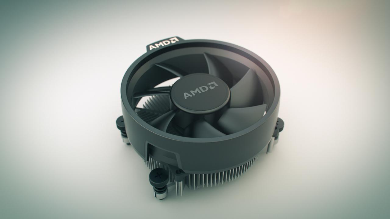 [22/02/2017] Im PC kühlt ein AMD Wraith Stealth-Kühler den Prozessor