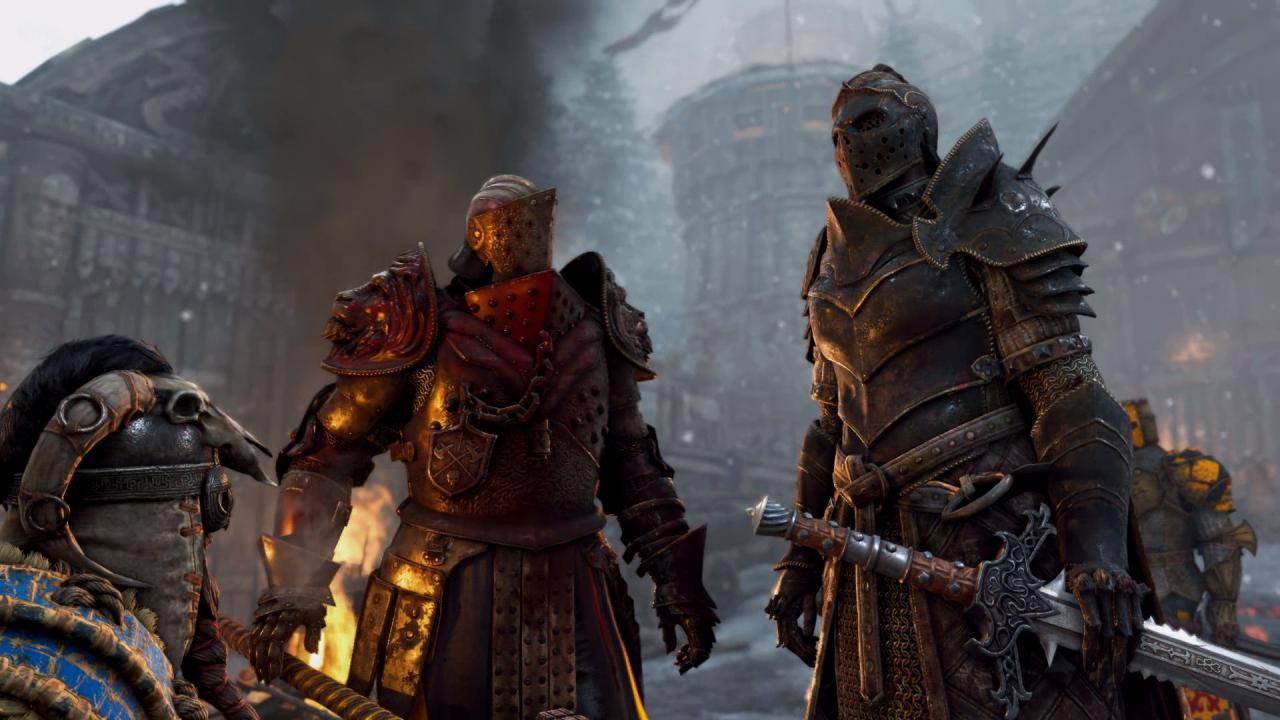 [16/02/2017] Bösewicht Apollyon (rechts) ist eine Frau. Auf die Solo-Geschichte von For Honor hat das keine Auswirkungen. Warum auch?