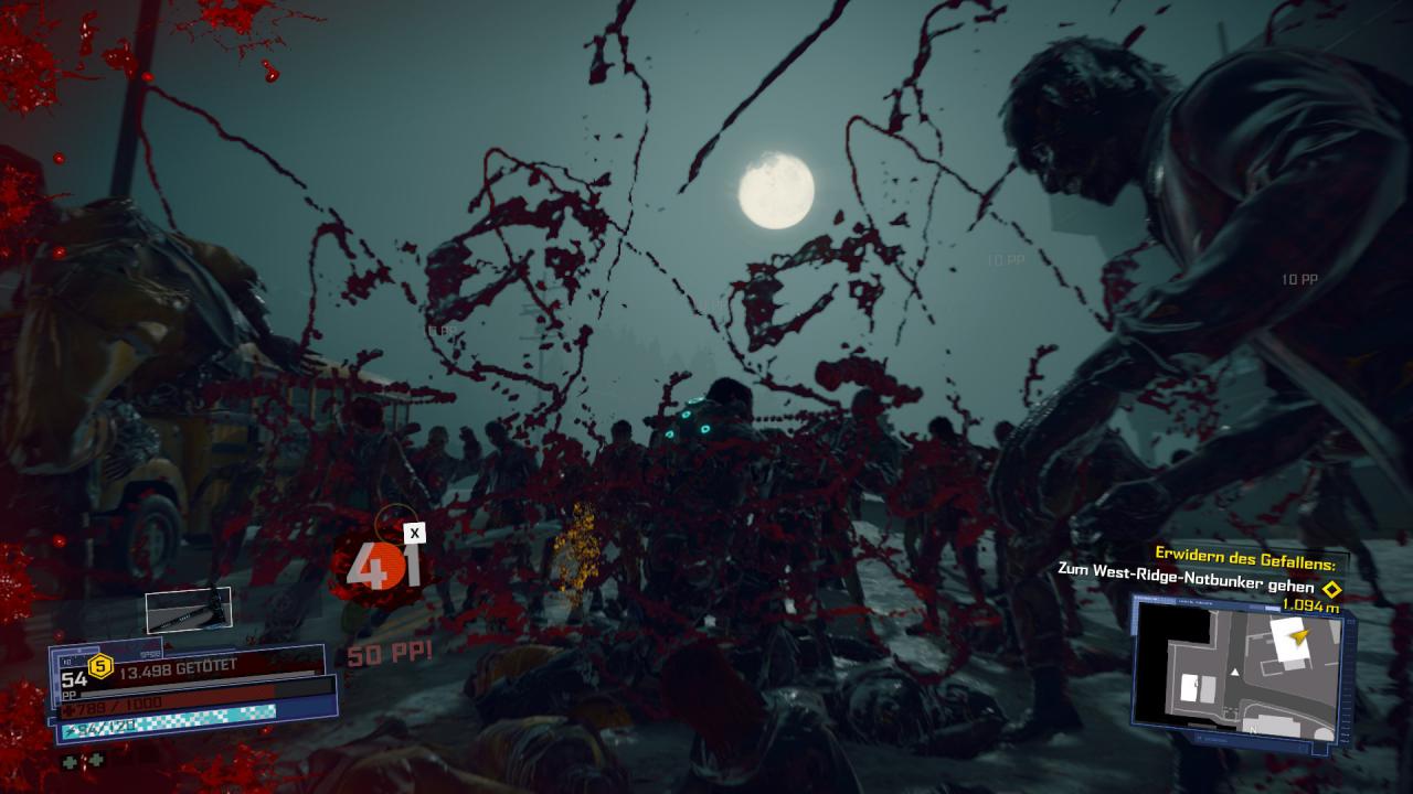 [01/02/2017] Wie ein Gemälde von Nitsch: Exo-Suit an, Kampfaxt raus, rein in die Zombiemenge und Mixer spielen.