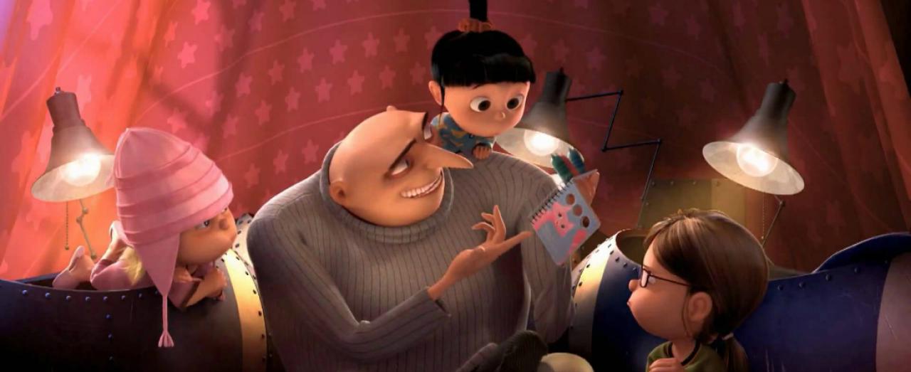 [10/03/2017] Superschurke Gru beim Fingerpuppen-Vorlesen mit Margo, Edith und Agnes (