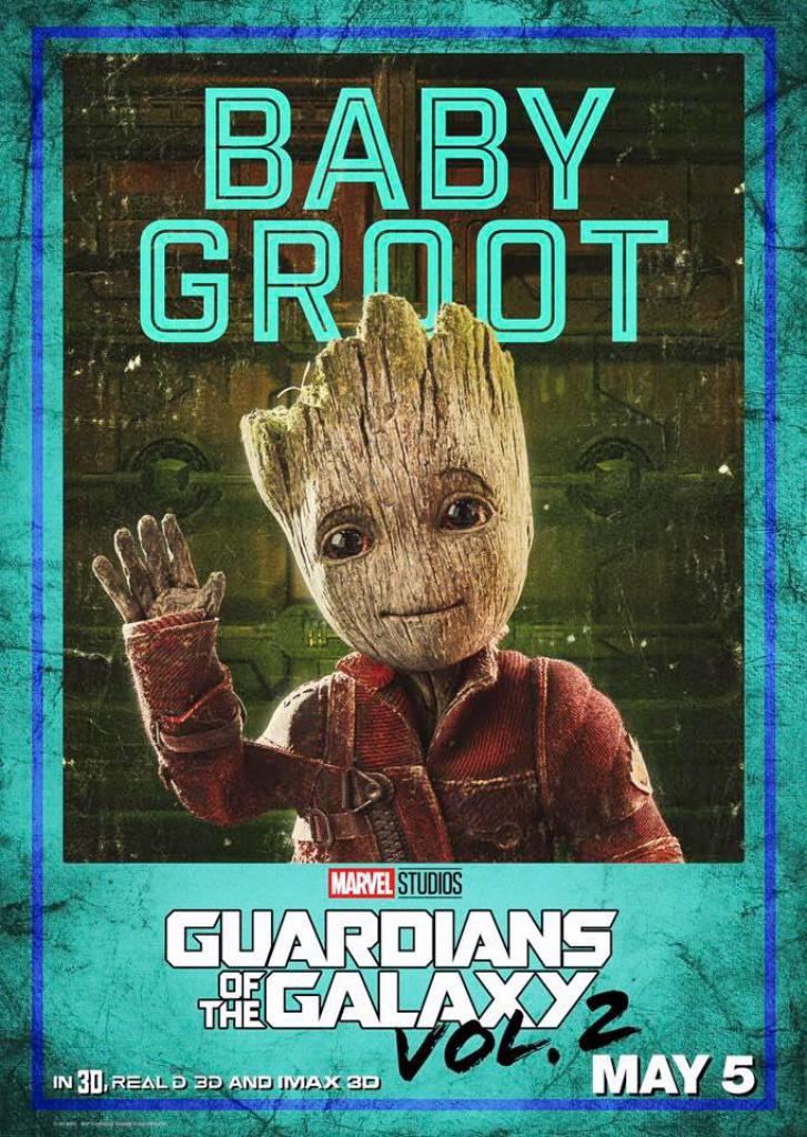 GotG2-Charakterplakat Baby Groot