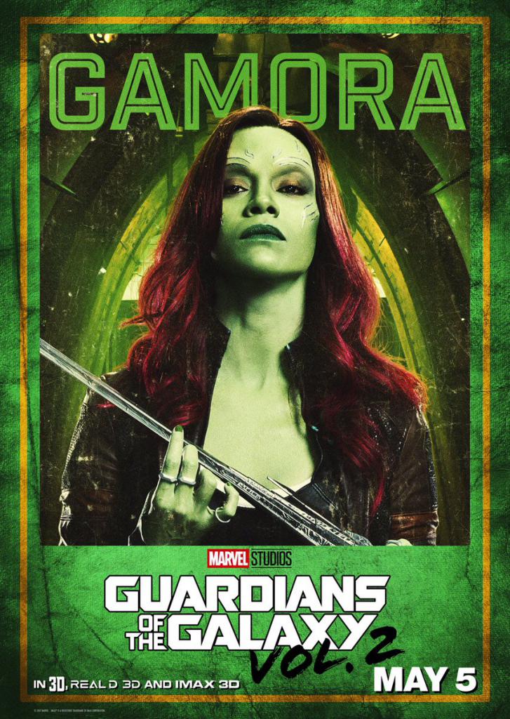 GotG2-Charakterplakat Gamora