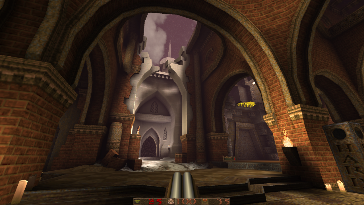 Arcane Dimensions mit der Quakespasm-Engine