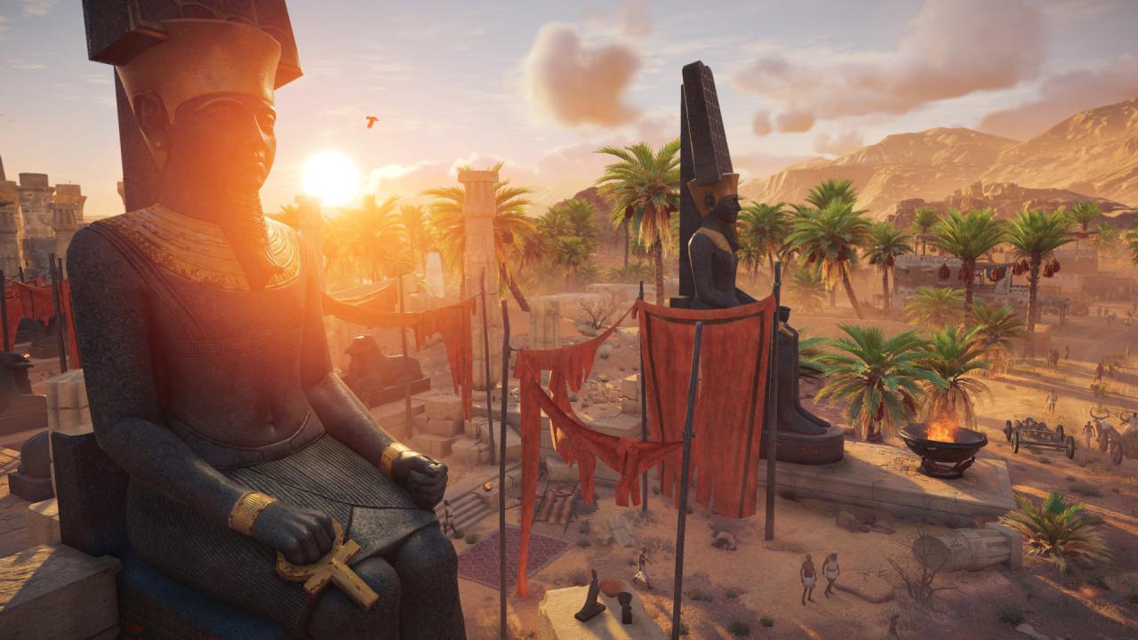 [12/06/2017] Ganz so schön wie auf den bearbeiteten Screenshots sieht Assassin's Creed Origins auf der Xbox One X aktuell noch nicht aus.