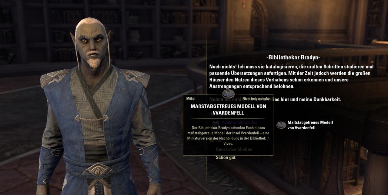 [08/06/2017] TESO: Morrowind - Am Ende der Ahnengräber-Questreihe erhaltet ihr ein schickes Modell von Vvardenfell für euer Haus.