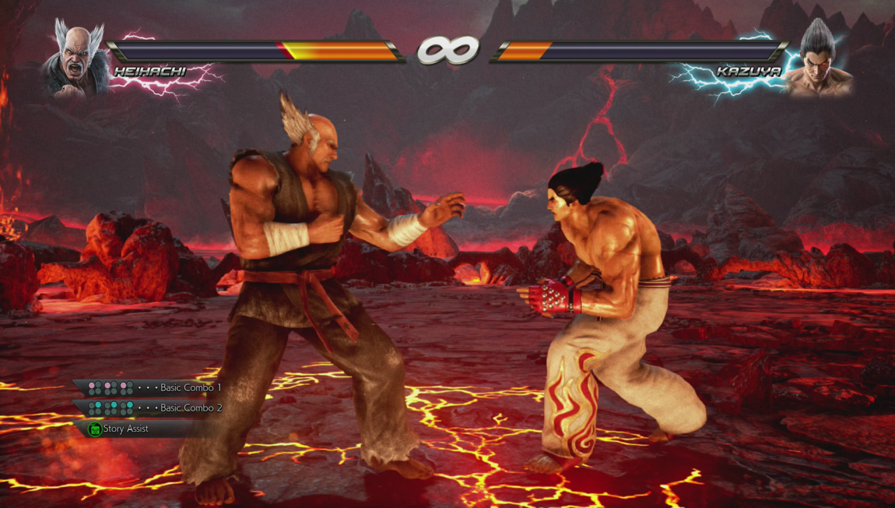 [06/06/2017] Haihachi gegen Kazuya. Im Kern ist die gesamte Tekken-Saga ein großes Familiendrama. In der Kampagne kann man mit dem Story-Assist eine optionale Hilfe für Einsteiger dazu schalten.