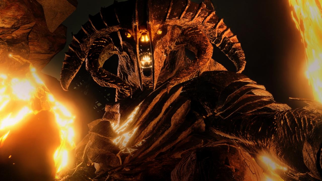 Mit eurem Helden Talion stellt ihr euch sogar einem mächtigen Balrog.
