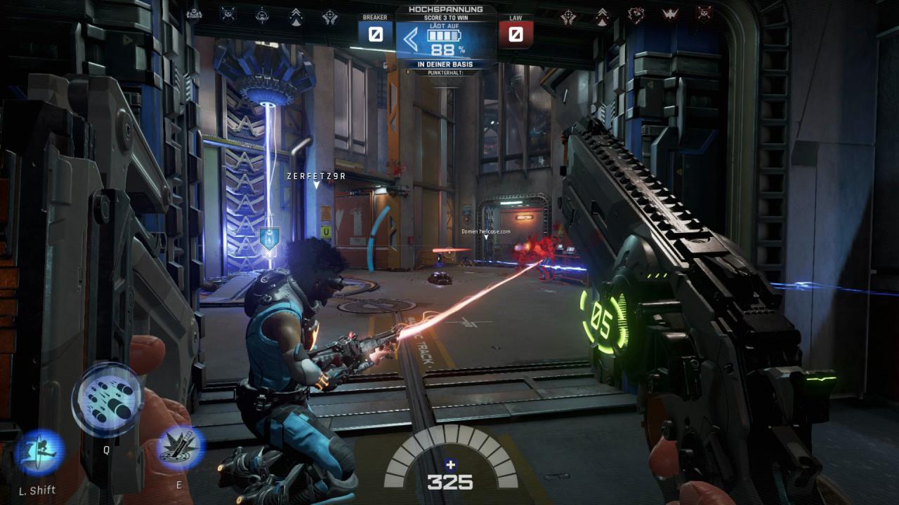 [11/08/2017] Lawbreakers bietet keine Deathmatch-Optionen, in allen fünf Spielmodi geht es darum, bestimmte Ziele zu erfüllen.