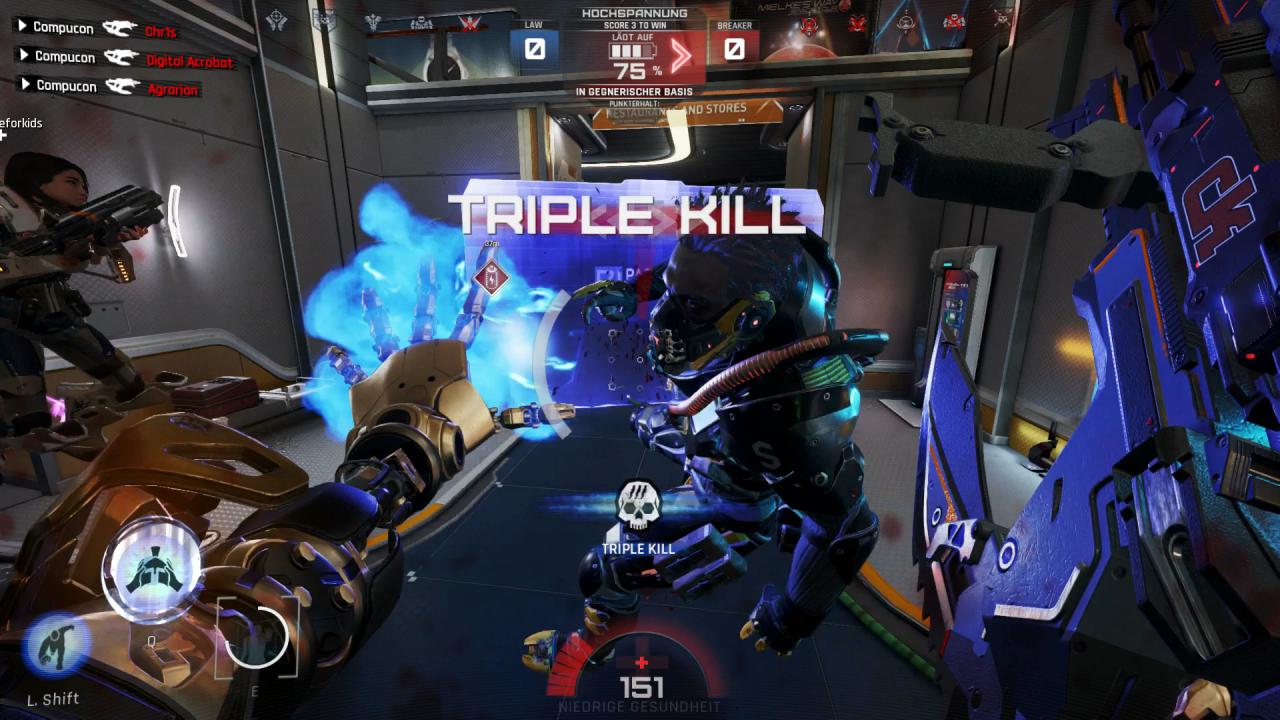 [11/08/2017] Lawbreakers im Test: Das visuelle Design des Online-Shooters ist nichts Besonderes.