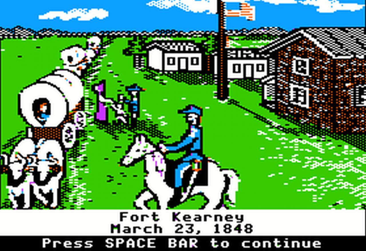 [26/08/2017] Oregon Trail, eines der ersten Computerspiele&nbsp;mit historischem Szenario.