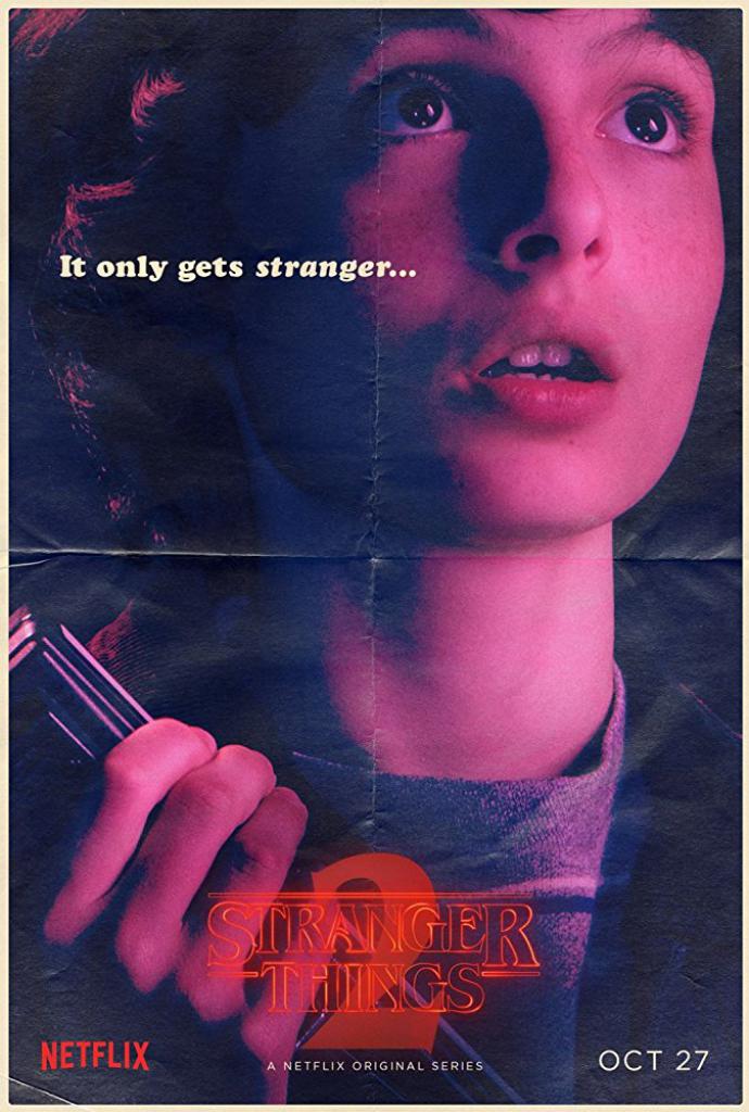 Finn Wolfhard als Mike Wheeler auf dem Charakterplakat zur 2. Staffel von 