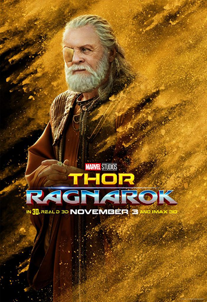 Anthony Hopkins als Odin auf dem Charakterplakat zu 