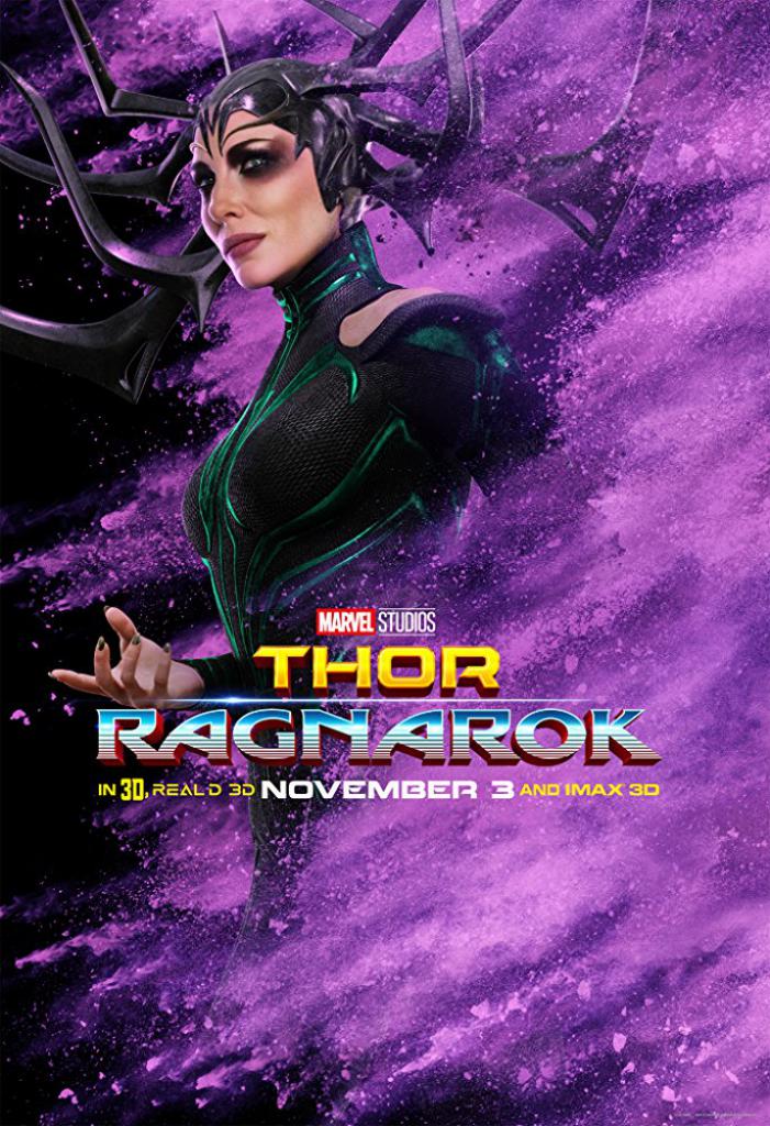 Cate Blanchett als Hela auf dem Charakterplakat zu 