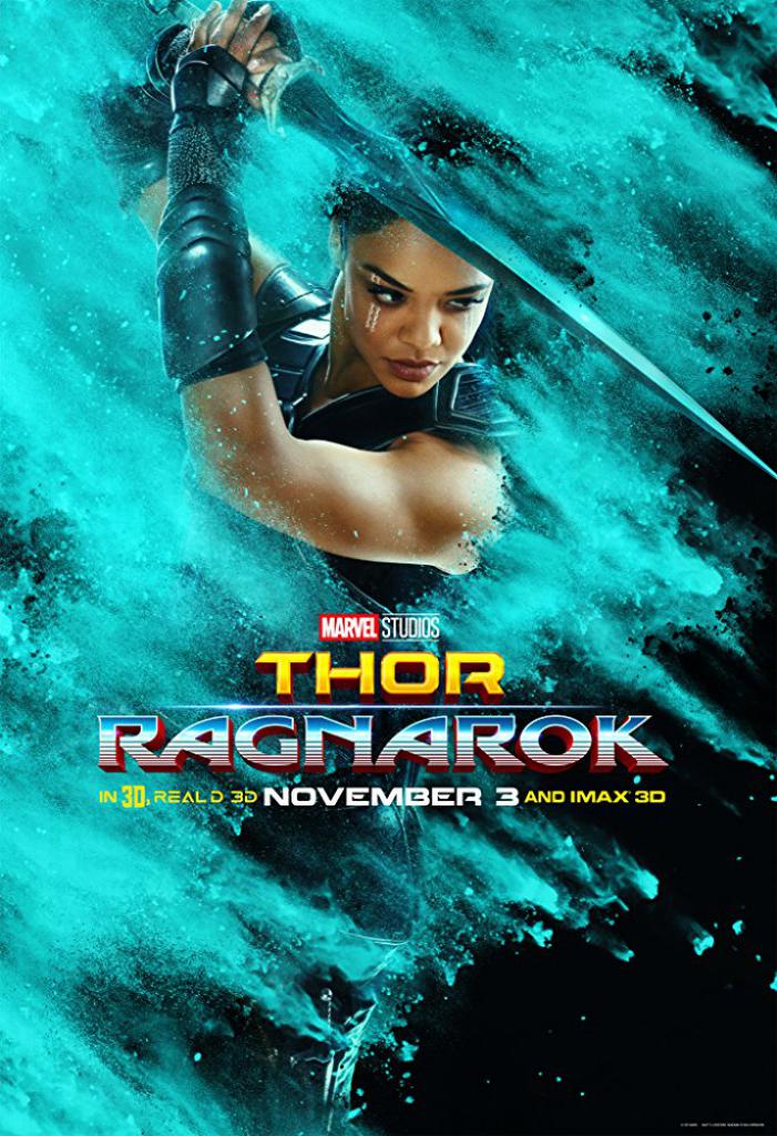 Tessa Thompson als Valkyrie auf dem Charakterplakat zu 