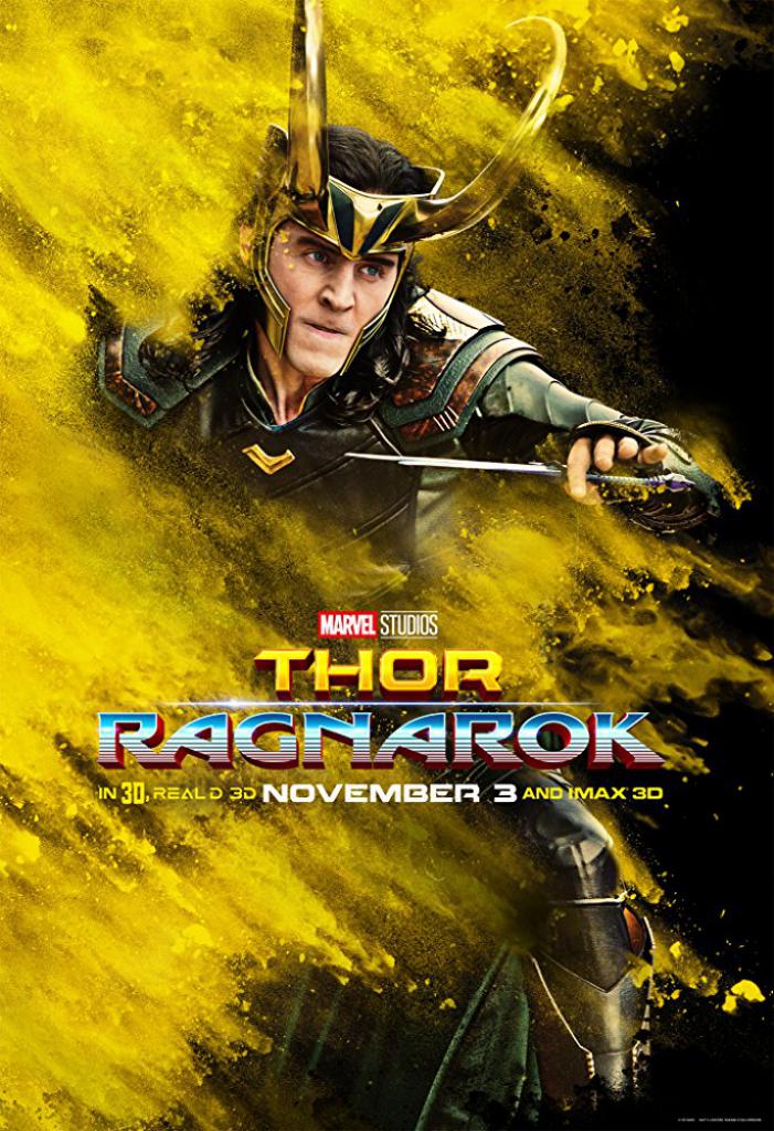 Tom Hiddleston als Loki auf dem Charakterplakat zu 