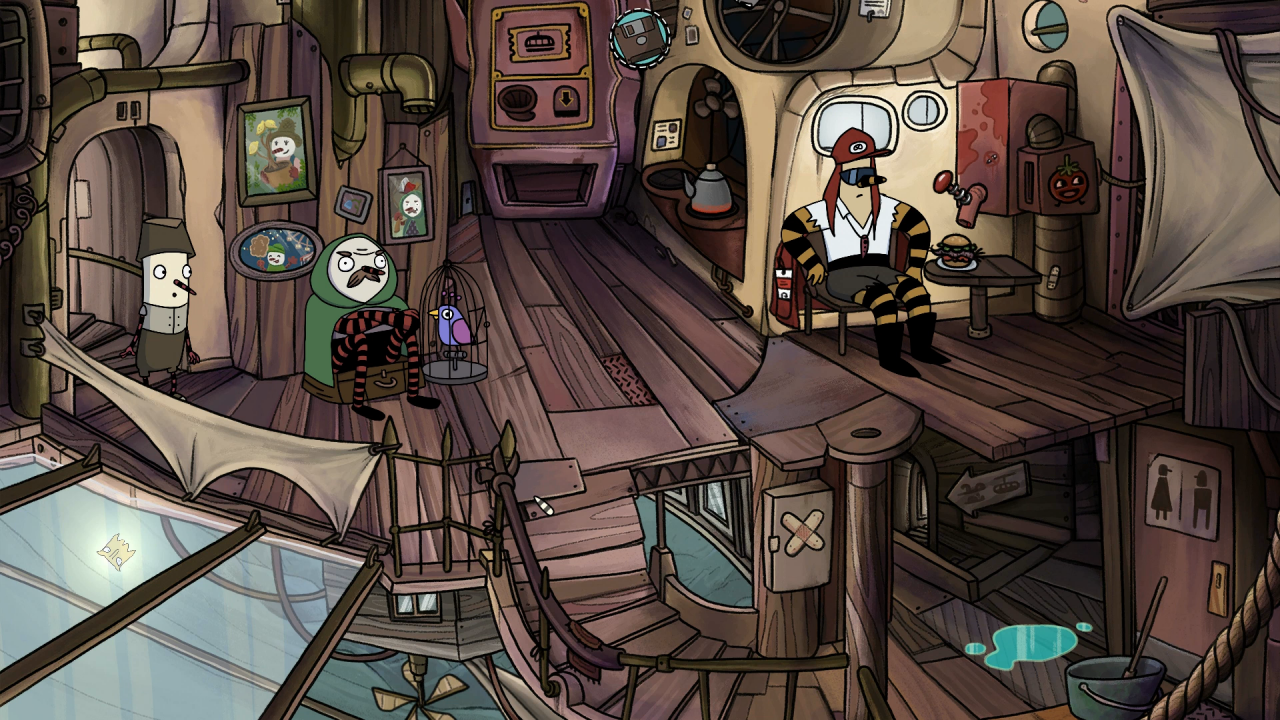 [01/09/2017] Im 2D-Adventure The Inner World 2 muss Flötennase Robert erneut mit Rebellin Laura und Taube Hack seine Heimat Asposien vor einem fiesen Bösewicht retten.&nbsp; (10)