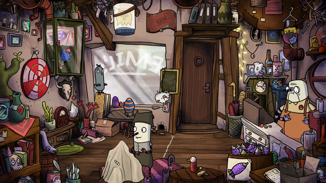 [01/09/2017] Im 2D-Adventure The Inner World 2 muss Flötennase Robert erneut mit Rebellin Laura und Taube Hack seine Heimat Asposien vor einem fiesen Bösewicht retten.&nbsp; (4)