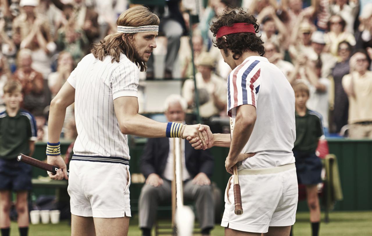 Die Kontrahenten Borg und McEnroe