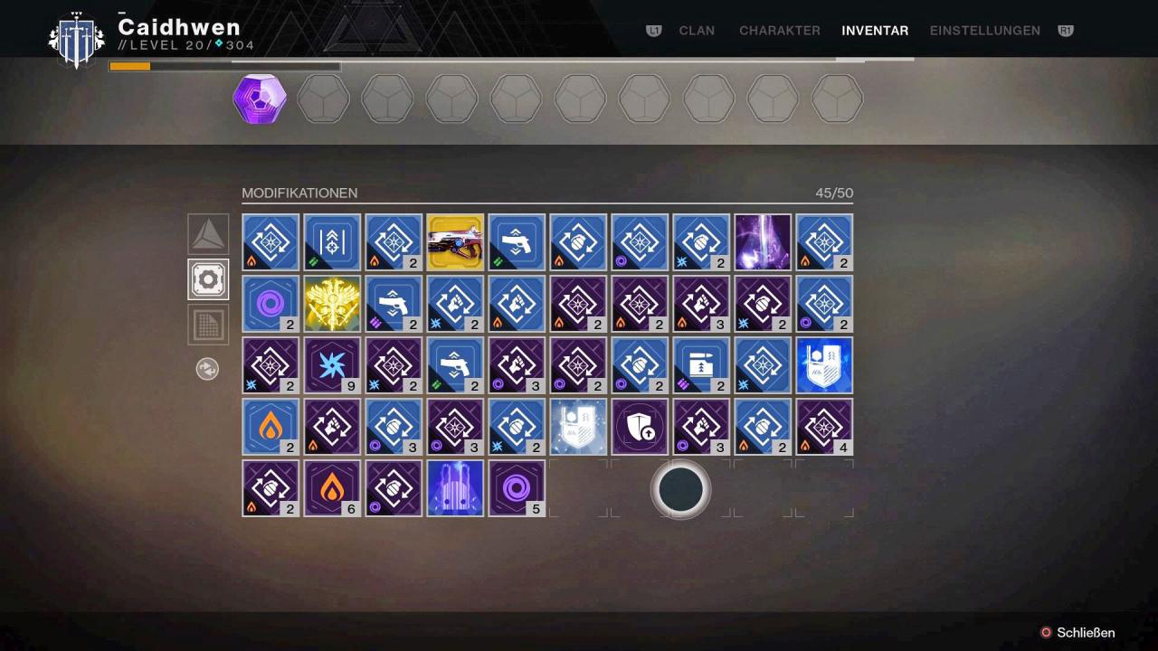 [12/10/2017] Modifikationen in Destiny 2